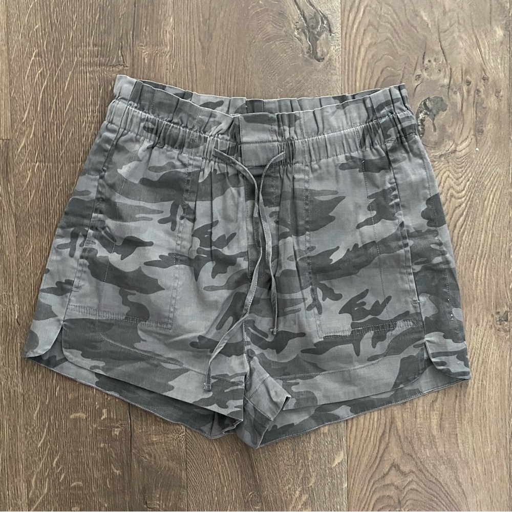 Camo Paper Bag Shorts